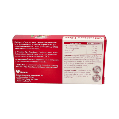 Comprar CISTITUS NOX 30 COMPRIMIDOS al mejor precio en NuestraFarma, tu farmacia online