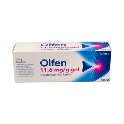 Comprar OLFEN 11,6 MG/G GEL CUTANEO 1 TUBO 100 G al mejor precio en NuestraFarma, tu farmacia online