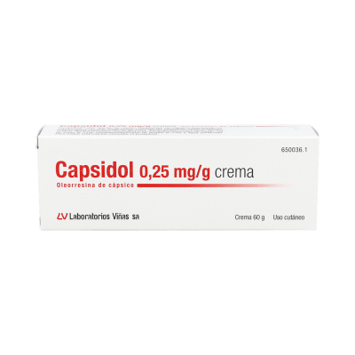 Comprar CAPSIDOL 0,25 MG/G CREMA 1 TUBO 60 G al mejor precio en NuestraFarma, tu farmacia online