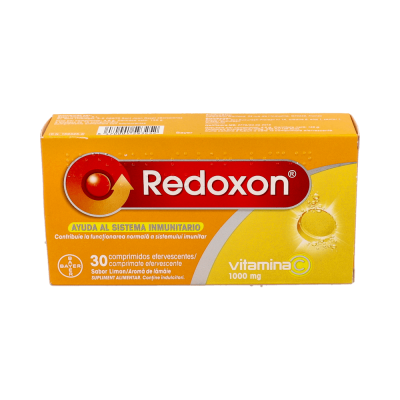 Comprar REDOXON VITAMINA C SABOR LIMON 30 COMPRIMIDOS EFERVESCENTES al mejor precio en NuestraFarma, tu farmacia online