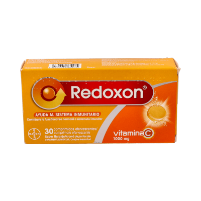 Comprar REDOXON VIT C SABOR NARANJA 30 COMPRIMIDOS EFERVESCENTES al mejor precio en NuestraFarma, tu farmacia online
