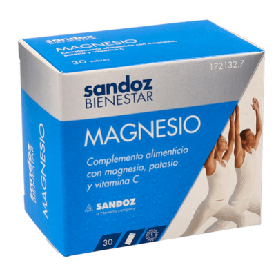Comprar SANDOZ BIENESTAR MAGNESIO 30 SOBRES al mejor precio en NuestraFarma, tu farmacia online