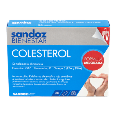 Comprar SANDOZ BIENESTAR COLESTEROL 30 CAPSULAS al mejor precio en NuestraFarma, tu farmacia online