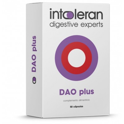 Comprar INTOLERAN DAO PLUS 50 CAPSULAS al mejor precio en NuestraFarma, tu farmacia online