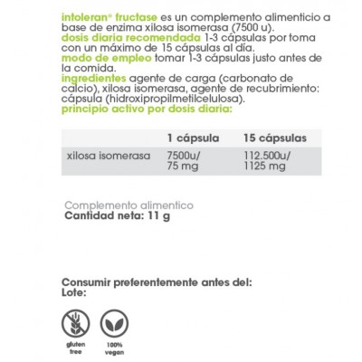 Comprar INTOLERAN FRUCTASE 36 CAPSULAS al mejor precio en NuestraFarma, tu farmacia online