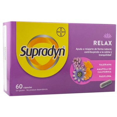 Comprar SUPRADYN RELAX 60 CAPSULAS al mejor precio en NuestraFarma, tu farmacia online