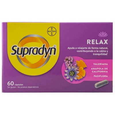 Comprar SUPRADYN RELAX 60 CAPSULAS al mejor precio en NuestraFarma, tu farmacia online