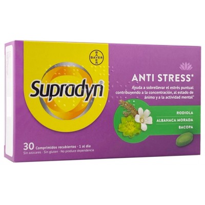 Comprar SUPRADYN ANTI STRESS 30 COMPRIMIDOS al mejor precio en NuestraFarma, tu farmacia online