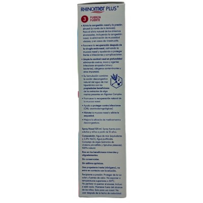 Comprar RHINOMER PLUS USUARIOS FRECUENTES FUERZA 3 FUERTE SPRAY 125 ML al mejor precio en NuestraFarma, tu farmacia online