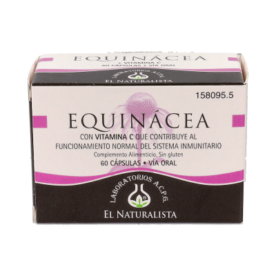 Comprar EL NATURALISTA EQUINACEA CON VITAMINA C 325 MG 60 CAPSULAS al mejor precio en NuestraFarma, tu farmacia online
