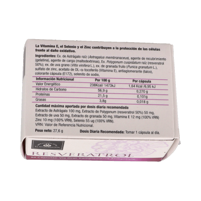 Comprar EL NATURALISTA RESVERATROL 60 CAPSULAS al mejor precio en NuestraFarma, tu farmacia online