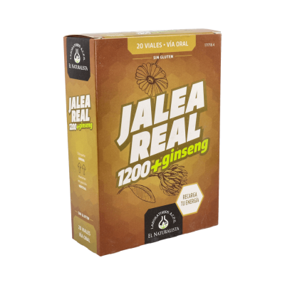 Comprar EL NATURALISTA JALEA REAL Y GINSENG 20 VIALES BEBIBLES 10 ML al mejor precio en NuestraFarma, tu farmacia online