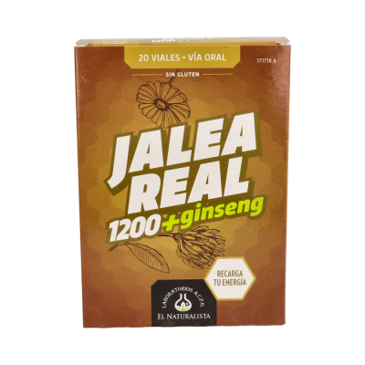 Comprar EL NATURALISTA JALEA REAL Y GINSENG 20 VIALES BEBIBLES 10 ML al mejor precio en NuestraFarma, tu farmacia online