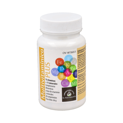 Comprar EL NATURALISTA MULTIVITAMINICO PLUS 60 COMPRIMIDOS al mejor precio en NuestraFarma, tu farmacia online