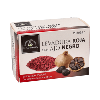 Comprar EL NATURALISTA LEVADURA ROJA CON AJO NEGRO 60 CAPSULAS al mejor precio en NuestraFarma, tu farmacia online