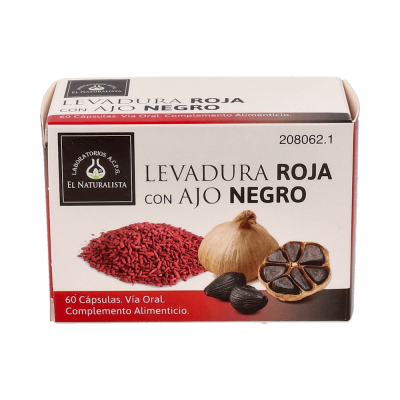 Comprar EL NATURALISTA LEVADURA ROJA CON AJO NEGRO 60 CAPSULAS al mejor precio en NuestraFarma, tu farmacia online