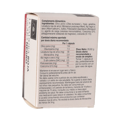 Comprar EL NATURALISTA LEVADURA ROJA CON AJO NEGRO 60 CAPSULAS al mejor precio en NuestraFarma, tu farmacia online