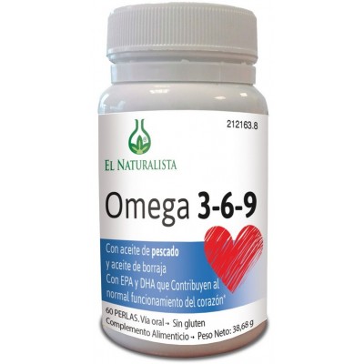Comprar EL NATURALISTA OMEGA 3,6,9 60 PERLAS al mejor precio en NuestraFarma, tu farmacia online