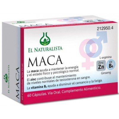 Comprar EL NATURALISTA MACA 60 CAPSULAS al mejor precio en NuestraFarma, tu farmacia online