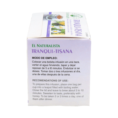 Comprar EL NATURALISTA TRANQUI-TISANA 20 BOLSITAS FILTRO 1,5 G al mejor precio en NuestraFarma, tu farmacia online