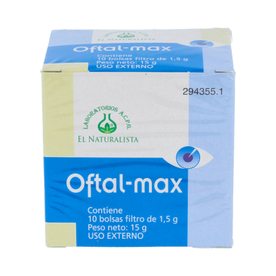 Comprar EL NATURALISTA OFTAL-MAX INFUSION LAVADO DE OJOS 10 BOLSITAS 1,5 G al mejor precio en NuestraFarma, tu farmacia online