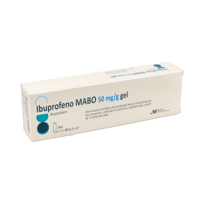 Comprar IBUPROFENO MABO 50 MG/ML GEL 1 TUBO 60 G al mejor precio en NuestraFarma, tu farmacia online