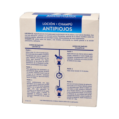 Comprar ZZ LOCION + CHAMPU ANTIPIOJOS 100 ML +125 ML al mejor precio en NuestraFarma, tu farmacia online