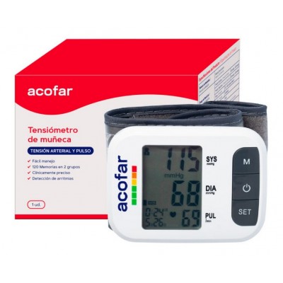 Comprar ACOFAR TENSIOMETRO DIGITAL DE MUÑECA ACOFAR al mejor precio en NuestraFarma, tu farmacia online