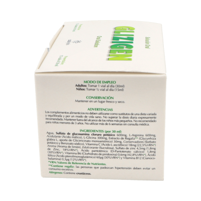 Comprar GLIZIGEN SOLUCION ORAL 15 VIALES 30 ML al mejor precio en NuestraFarma, tu farmacia online