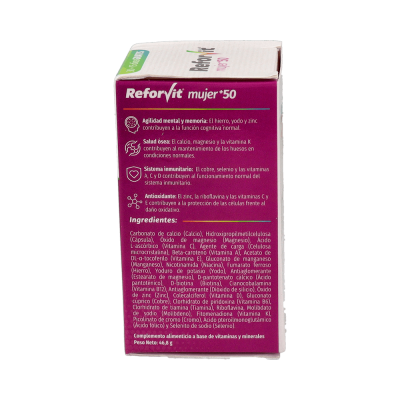 Comprar REFORVIT MUJER +50 45 CAPSULAS al mejor precio en NuestraFarma, tu farmacia online