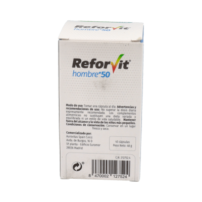 Comprar REFORVIT HOMBRE +50 45 CAPSULAS al mejor precio en NuestraFarma, tu farmacia online