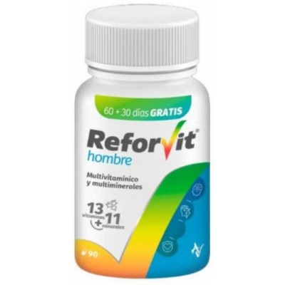 Comprar REFORVIT HOMBRE 90 CAPSULAS al mejor precio en NuestraFarma, tu farmacia online