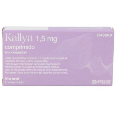 Comprar KALLYA 1,5 MG 1 COMPRIMIDO al mejor precio en NuestraFarma, tu farmacia online