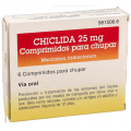 CHICLIDA 25 MG 6 COMPRIMIDOS PARA CHUPAR