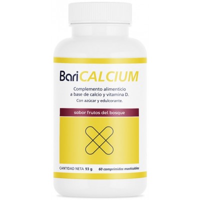 Comprar BARICALCIUM 60 COMPRIMIDOS MASTICABLES SABOR FRUTOS DEL BOSQUE al mejor precio en NuestraFarma, tu farmacia online