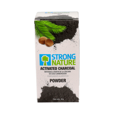 Comprar STRONG NATURE ACTIVATED CHARCOAL POWDER 30 G al mejor precio en NuestraFarma, tu farmacia online