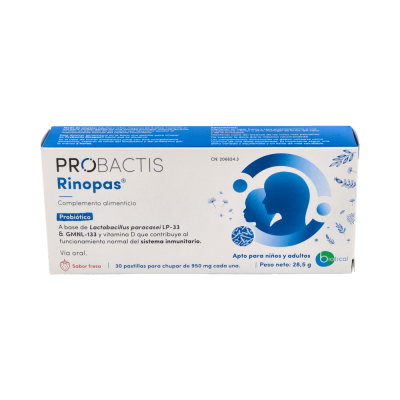 Comprar PROBACTIS RINOPAS 30 PASTILLAS PARA CHUPAR al mejor precio en NuestraFarma, tu farmacia online