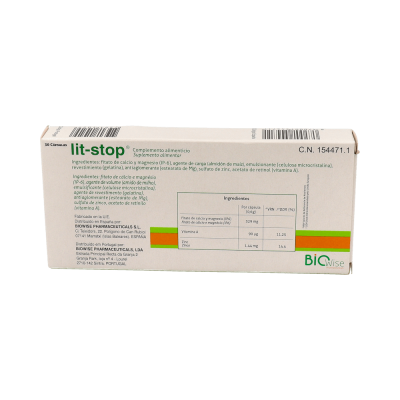 Comprar LIT-STOP 30 CAPSULAS al mejor precio en NuestraFarma, tu farmacia online