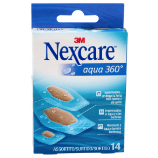 3M NEXCARE AGUA 360º APOSITO ADHESIVO SURTIDO 14 UNIDADES