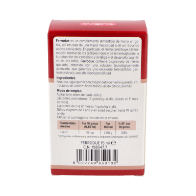 Comprar BUONA FERRODUE 15 ML al mejor precio en NuestraFarma, tu farmacia online