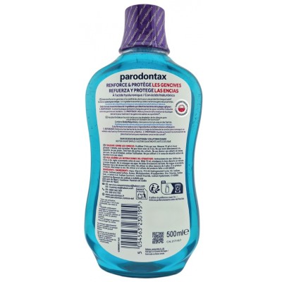 Comprar PARODONTAX COLUTORIO REFUERZA Y PROTEGE ENCIAS CON ACIDO HIALURONICO 500 ML al mejor precio en NuestraFarma, tu farmacia online