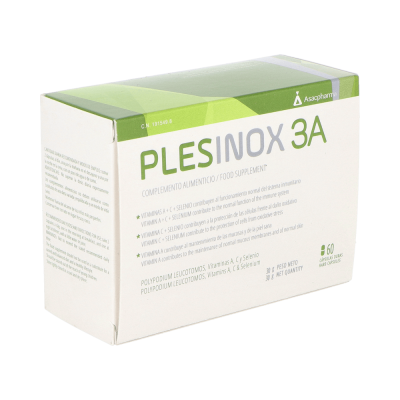 Comprar PLESINOX 3A 60 CAPSULAS al mejor precio en NuestraFarma, tu farmacia online