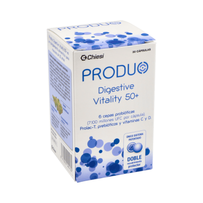 Comprar PRODUO DIGESTIVE VITALITY 50+ 30 CAPSULAS al mejor precio en NuestraFarma, tu farmacia online