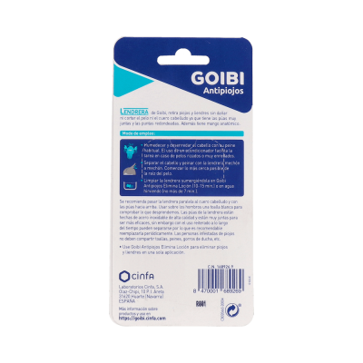 Comprar GOIBI ANTIPIOJOS LENDRERA 1 UNIDAD al mejor precio en NuestraFarma, tu farmacia online