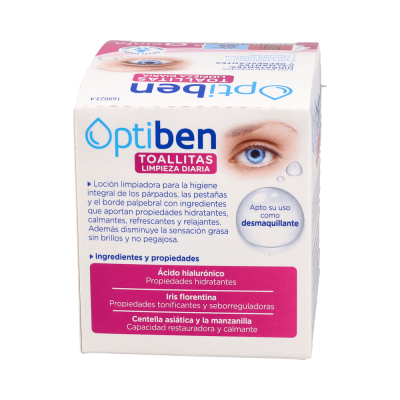 Comprar OPTIBEN TOALLITAS LIMPIEZA DIARIA 30 UNIDADES al mejor precio en NuestraFarma, tu farmacia online