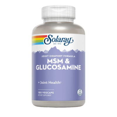 Comprar SOLARAY MSM & GLUCOSAMINA 180 CAPSULAS VEGETALES al mejor precio en NuestraFarma, tu farmacia online