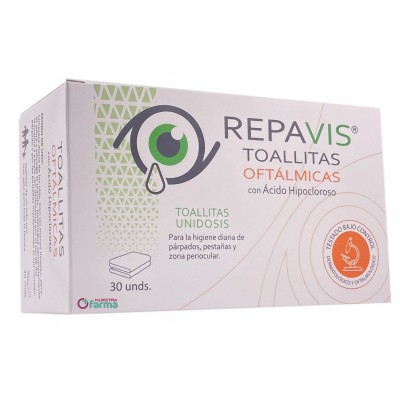 Comprar REPAVIS TOALLITAS OFTALMICAS 30 TOALLITAS al mejor precio en NuestraFarma, tu farmacia online