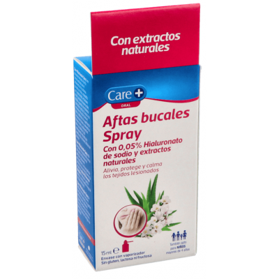 Comprar CARE+ SPRAY AFTAS BUCALES 15 ML al mejor precio en NuestraFarma, tu farmacia online