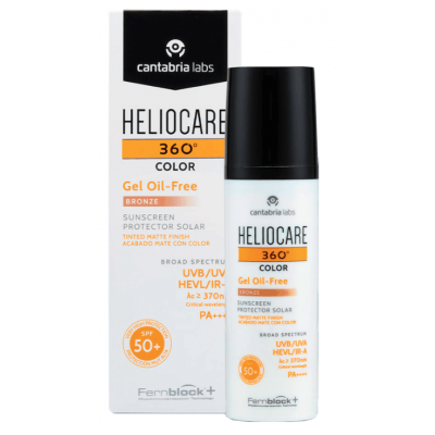 Comprar HELIOCARE 360º GEL OIL-FREE COLOR BRONCE PROTECTOR SOLAR SPF 50+ 50 ML al mejor precio en NuestraFarma, tu farmacia online