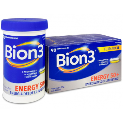 Comprar BION3 ENERGY 50+ 90 COMPRIMIDOS al mejor precio en NuestraFarma, tu farmacia online